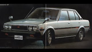 1980.5.(1979.3.)＜4代目4th)＞70前期カローラCOROLLAセダンSEDAN２ドア・４ドア丸目４灯2T-GカタログTOYOTAトヨタ