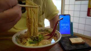 【α7C】衝撃の早食いルイビトン天下一品ラーメン とおる食堂らーめん　Louis vuitton RAMEN fast eating