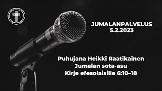 Ehtoollisjumalanpalveluksen puhe 05.02.2023