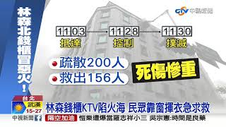 林森錢櫃KTV陷火海 民眾靠窗揮衣急求救│中視新聞 20200426