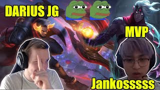 Jankos played Darius in the jungle and was able to carry a very strong team by Hans sama