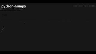 Generate empty Numpy array
