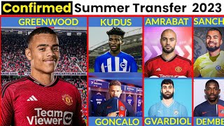 🚨 ALL CONFIRMED TRANSFER NEWS TODAY SUMMER 2023,GREENWOOD RETURN TO UNITED, DEMBELE TO PSG, AMRABAT