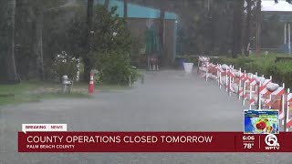 Palm Beach County closes operations Wednesday ahead of Hurricane Ian