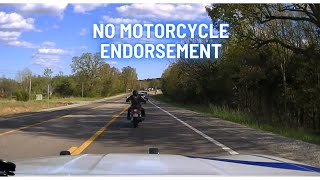 🏍 Reason for pursuit with motorcycle? No motorcycle endorsement  (Arkansas State