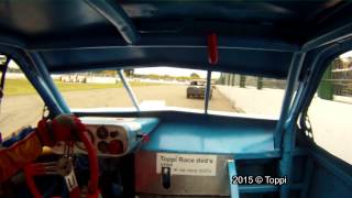 Posterholt Raceway 09-08-2015 Onboard Saloon Stockcar #77 1st Heat Front View (11'34)