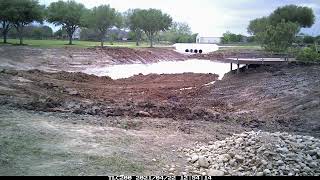 shaping and applying bentonite liner time laps video pond liner