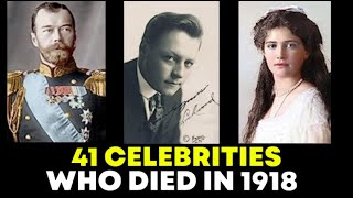 Shocking Truth Revealed: The Top 41 Celebrities Who Passed Away in 1918 Will Leave You Speechless!
