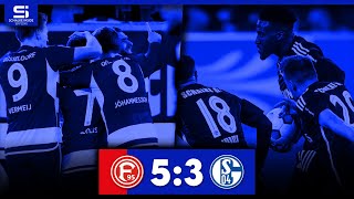 Fortuna Düsseldorf - FC Schalke 04 5:3 | Tore & Highlights | Stadion Reaktion