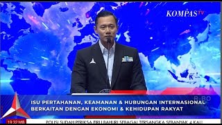 Full - Pidato Politik AHY Soal Isu Pertahanan Kemanan \u0026 Hubungan Internasional