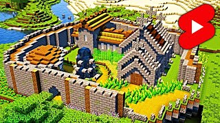 Rural Village in Minecraft: Timelapse #Shorts
