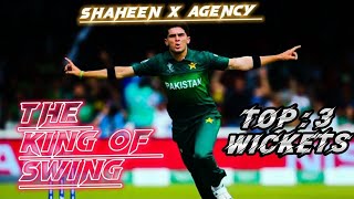 The King Of Swing At His Best | Top 3 Wickets Of Shaheen Shah Afridi |  #pakistan #viral #sports