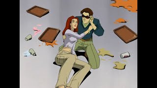X-Men Evolution| Funny Freddie Food fight Scene |Jean Grey|Scott Summers|Kitty Pryde| X-Men|Season 1