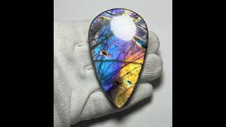 Gorgeous rainbow flash labradorite cabochon #top #quality #cabochon #support #subscribe #youtube