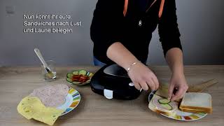 Gefüllte Sandwiches mit dem Chef-Maker SM-1500W