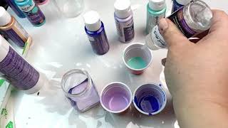 Fun with Paint Pouring! | Mont Marte Pouring Acrylic Paints \u0026 Silicone Oil | Reusing Old Canvas