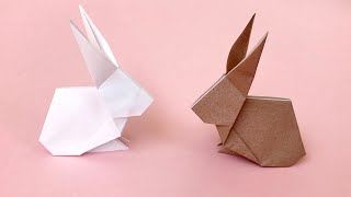 【折り紙】立体 ウサギの折り方 Origami Rabbit Paper Craft DIY