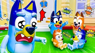 Oh No, Mom and Dad Can't Spot Bluey Fake 😨! Real Bluey and Fake Bluey, Who is Best? | Bluey Toy