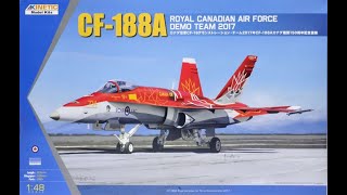 Kinetic | 1:48 | CF-18A RCAF Demo Team 2017 | K48070 | Box Review  #scalemodel #Demo Team #rcaf