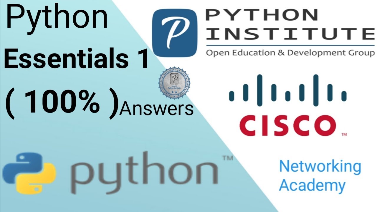 CISCO #PYTHON Essential Part-1 MODULE -1 Test Quiz Solutions - YouTube