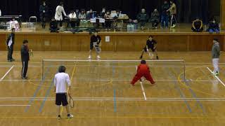 2018 島根県スポンジテニス会長杯決勝　立石・山根（平田・西田）vs福島・北野（加茂）