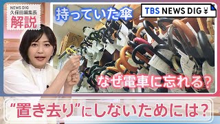 「ひと雨降ると1日100本」…電車に“置き去り”にされる大量の傘、なぜ忘れてしまう？【news23】｜TBS NEWS DIG