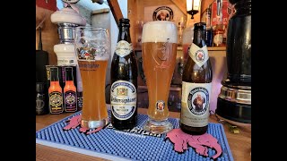 Weihenstephaner Hefe weissbier 5.4% ABV Franziskaner Weissbier 5.0% ABV Face Off