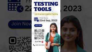 Testing Tools Training in Hyderabad - #testingtools #testinginstitute #testingjobs - Quality Thought