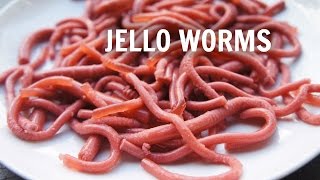 How to Make Jell-o Worms - Edible Halloween Jelly Worms