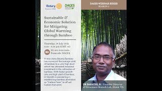 DAGES D3300 Webinar - Sustainable & Economic Solution for Mitigating Global Warming through Bamboo