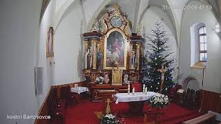 kostol Bartošovce  31.12.2020, sv. omša 8:30 hod.