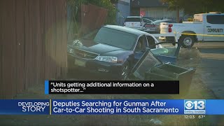 Deputies searching for gunman after car-to-car shooting in south Sacramento