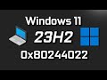 Windows 11 Version 23H2 Not Installing Error Code 0x80070002 FIX