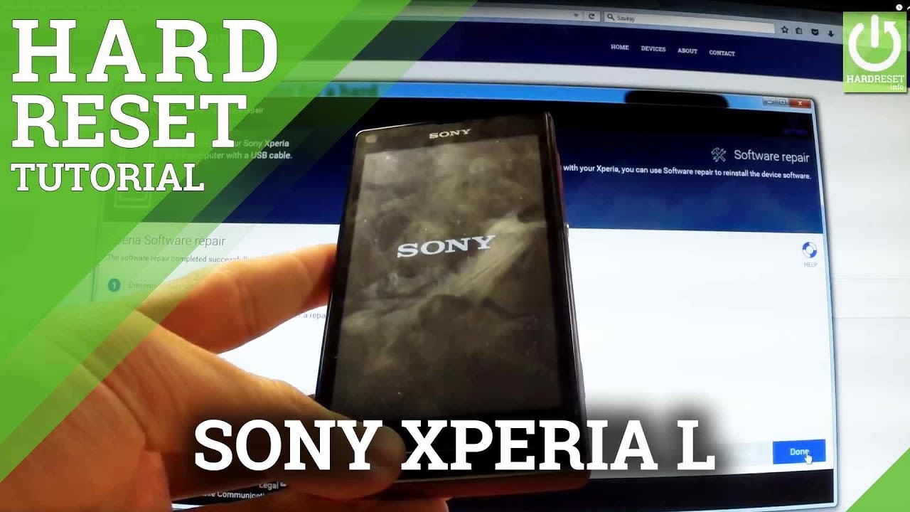 Hard Reset SONY Xperia L C2105 - Reset All SONY Xperia - YouTube