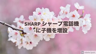 シャープ電話機の子機増設