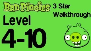 Bad Piggies - Level 4-10 3 Star Walkthrough Flight in the Night | WikiGameGuides