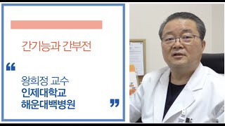 간의 기능과 간부전,왕희정 교수,인제대학교해운대백병원,