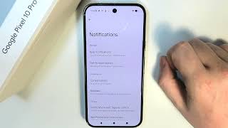 Google Pixel 10 Pro - How to Turn On Off Notifications Bubbles
