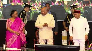 President Kovind graces the Lokarpana ceremony of Sri Rajadhiraja Govinda Temple at Bengaluru