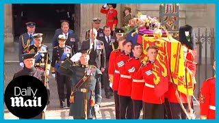 LIVE: Queen Elizabeth funeral - Queen's coffin carried into final resting place