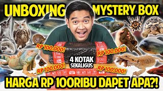 UNBOXING MYSTERYBOX HEWAN MURAH! RP 100.000 PERBOXNYA! 4 PAKETAN SEKALIGUS APAKAH AKAN JACKPOT?!