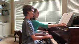 “Afternoon Stomp” By David Karp. In Recital Duets: Book 6 -