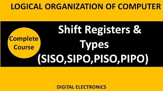 SHIFT REGISTERS \u0026 TYPES | siso shift register | sipo shift register | piso shift register | bca loc