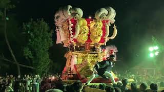 令和元年 10月14日  荒魂神社御大祭    古川太鼓台