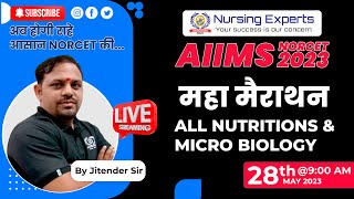 All Nutrition | Microbiology | By Jitender sir | AIIMS NORCET 2023 | NURSING EXPERTS