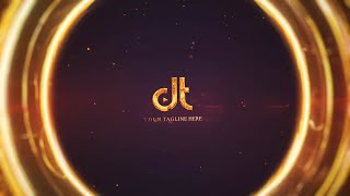 Luminous Vortex Golden Logo Reveal After Effects Template