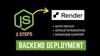 How to deploy Node/Express.js app on Render with MongoDB! (Step By Step)