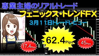 フェニックス・トレンドFX　専業主婦がリアルトレードで検証、3月11日の結果は…(永久不滅のFXトレンド法則 Phoenix Trend FX ～)