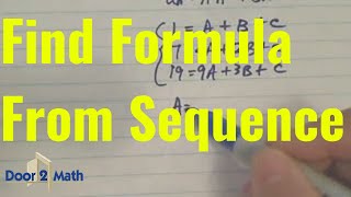 FINDING A FORMULA FROM A SEQUENCE EXPLAINED | Formula for 1, 7, 19, 37, 61,...2791