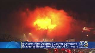 Boston Neighborhood Evacuated For Hours After 9-Alarm Fire Destroys Company